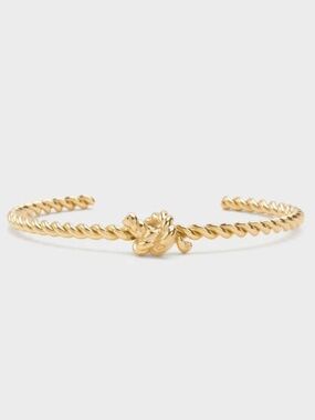BRAND NEW Charles & Keith Gold Rope-Knot Cuff Bangle